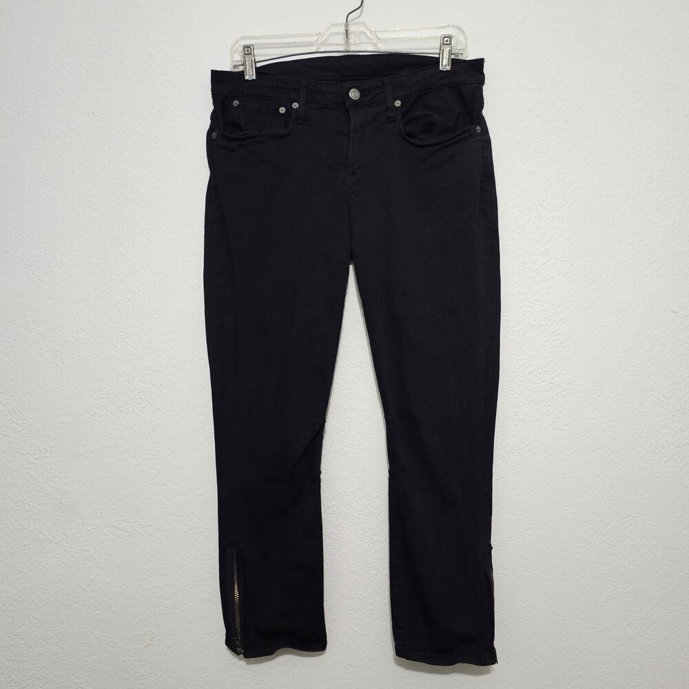 Helmut Lang Black Skinny Jeans Women 30 Made in USA Basic Minimal
